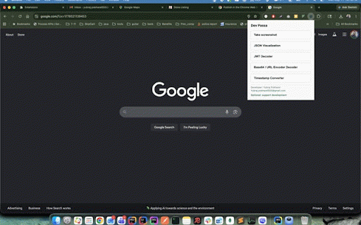 Dev Passa :: Developer tools for screenshots, annotations, and JSON visualization
