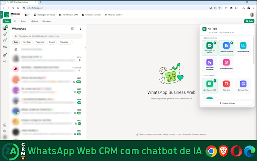 ZACRM🦁 :: ZACRM 🦁 - WhatsApp Web CRM | Extensão CRM para WhatsApp Web com chatbot de IA