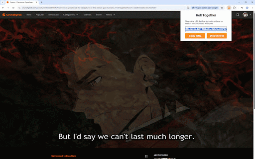 Roll Together :: Synchronize Crunchyroll Videos