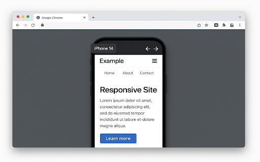 Switch to Mobile View :: One click mobile viewport preview for any page.