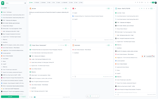 Tabone :: Better OneTab, Toby & tabExtend. Pro Tab Manager with Sidebar, Sessions, Bookmarks, Boards, TODOs, Collab & Sync. Save 95% RAM.