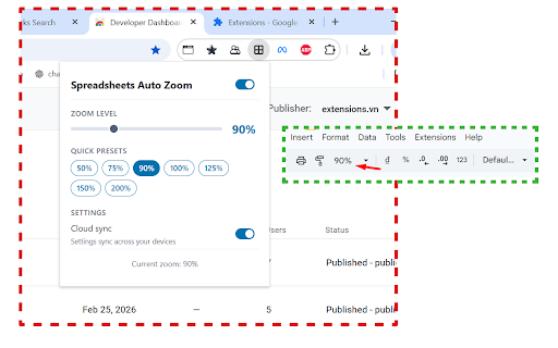Google™ Spreadsheets Auto Zoom :: Automatically adjust zoom level on Google™ Spreadsheets
