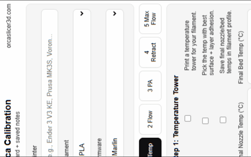 Orca Slicer Calibration Assistant :: Step-by-step calibration wizard for 3D printers + quick links to OrcaSlicer3D.com