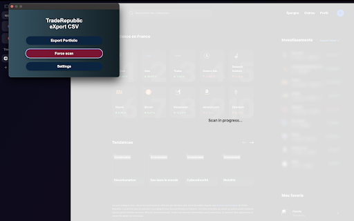 TR eXporter (CSV) :: Export your data from Trade Republic to CSV