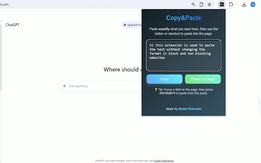 Copy&Paste (Exact Format) :: Keep exact formatting. Store text in a panel and paste into sites without Changing the format.