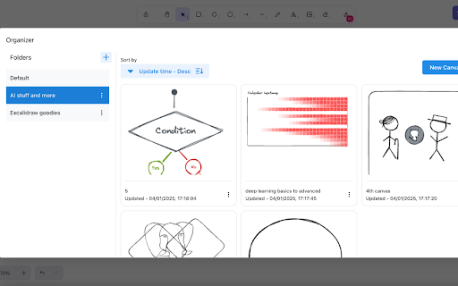 Excalidraw organizer :: Organize your Excalidraw drawings
