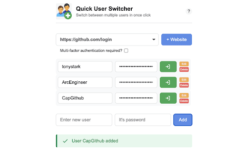 Quick User Switcher :: Switch between multiple users with one click