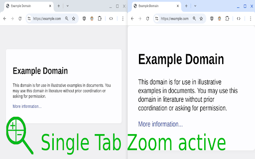 Single Tab Zoom :: Prevents zooming from being applied to an entire site.