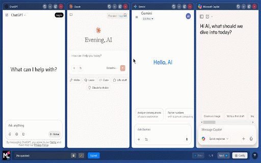 Multi⁺LLM - AI Comparison Tool :: Professional AI Comparison Tool: supports horizontal comparison, batch Q&A, drag-and-drop sorting, and responsive layout.