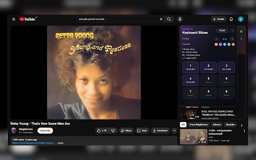 Samplify :: Turn YouTube into a sampler. Set chops, play from your keyboard, test ideas before you open your DAW.