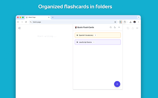 Quick Flash Cards Generator :: Create, organize, and study flashcards with an intuitive card-based interface