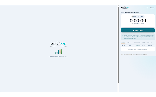 MDS Pro Timesheet :: Task time tracking and notes for MDS Pro nurses.