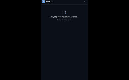 Patch CV — AI Job Analyzer :: Analyze any job against your CV in one click. Match score, missing skills, CV rewrites — plus upload your latest CV right here.