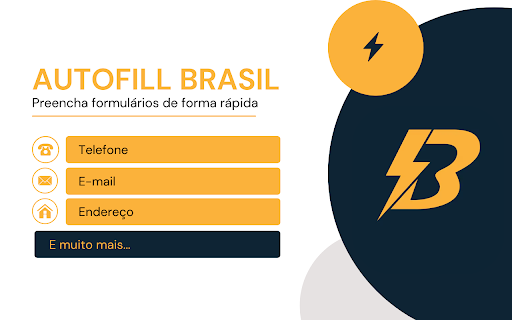 AutoFill Brasil :: Preencha formulários automaticamente com seus dados pessoais (CPF, RG, e-mail e muito mais).