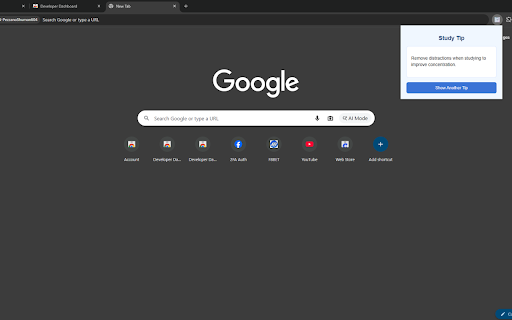 Quick Study Tip :: Show a quick study tip every time you open the extension.