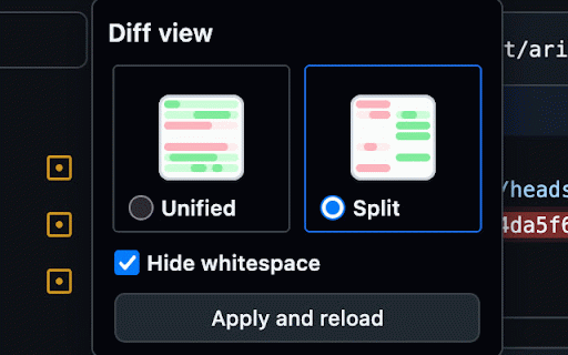 GitHub Diff Whitespace :: Automatically appends ?w=1 to GitHub diff URLs to ignore whitespace changes