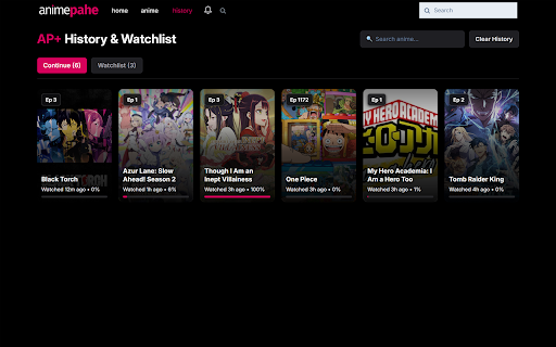 AnimePahe :: Enhance AnimePahe with a live TV schedule, watch history, watchlist tracking, autoplay, and a modern player UI.