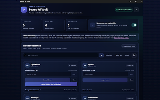 WebGPU OS Companion :: Connect WebGPU OS to leased Chrome research windows and verified AI tools with encrypted credentials and per-capability controls.