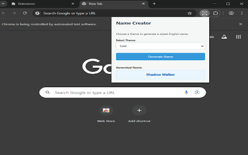 Styled English Name Creator :: Styled English Name Creator: English-style names