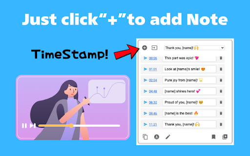 推しメモシェア-OshiMemo Share|YouTube Notes & Timestamped Templates :: YouTube timestamped notes and template insertion tool for fan activities(推し活), video corrections, and more!