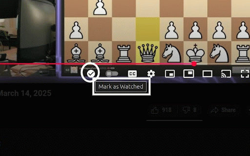 YouTube Mark As Watched :: Adds a button to mark YouTube videos as watched