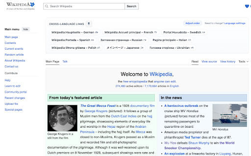 Wikipedia Language Link :: Add cross language links to Wikipedia pages