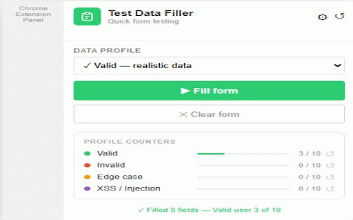 Test Data Filler :: Helps testers quickly fill forms with test data