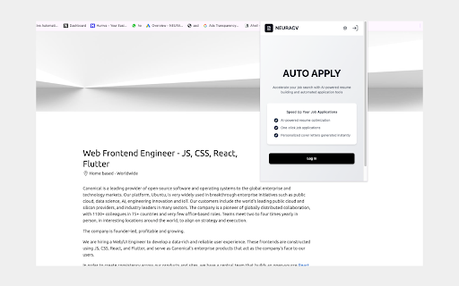NEURA-CLICK :: NeuraCV Auto Job Apply auto-fills ATS-optimized job applications using your resume, saving you time.