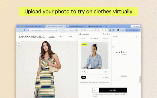 Instalook - Free AI Virtual Try-On Assistant :: Explore yourself in any outfit instantly. Shop with confidence across popular online fashion stores with AI-powered virtual try-on.
