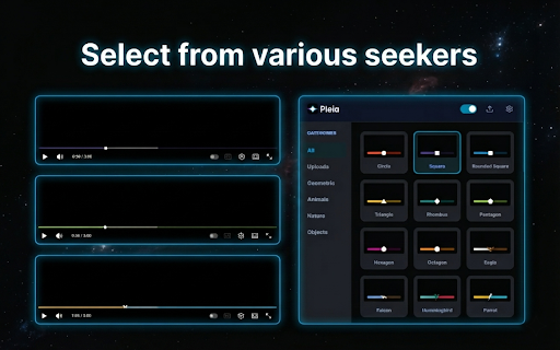 Pleia - Customize Youtube's Seeker :: Customize YouTube's playhead, progress bar and timeline bar.
