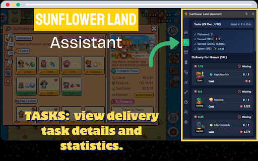 Sunflower Land Assistant :: A third-party extension designed to optimize your Sunflower Land gameplay.