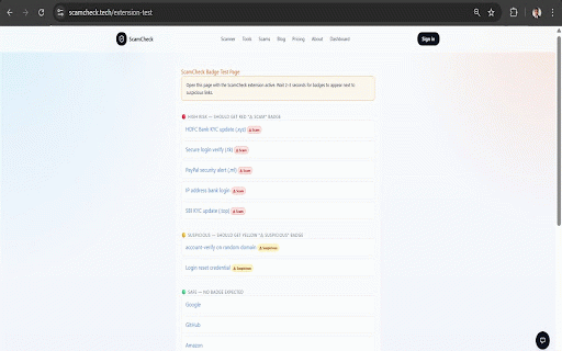 ScamCheck — AI Scam Detector :: Instantly check if a message, link, or text is a scam. Powered by AI. Free.