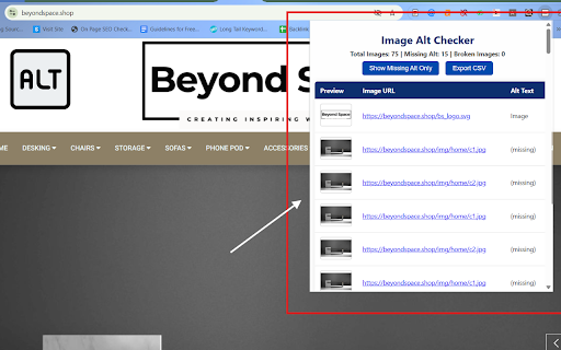Image Alt Checker :: Scan all images on a webpage and check alt attributes