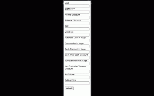 Discount Tax Commission Profit :: Calculate Unit Price, Commission, Selling Price after Profit from Discount and Tax