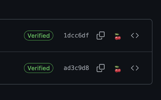 Pick-a-Cherry :: Adds a cherry icon next to GitHub commits for easy cherry-picking