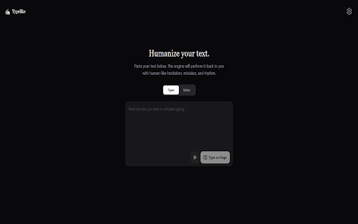 Typelike :: An AI-powered writer that performs text like a human.