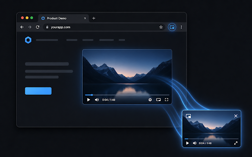 Smart Video Pop-out — Auto PiP :: Auto-pops your video into Picture-in-Picture when you switch tabs or minimize the browser. Works on YouTube, Netflix, X, and more.