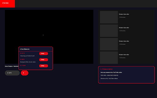 YT Moment Marker :: Save your favourite moments in any YouTube video