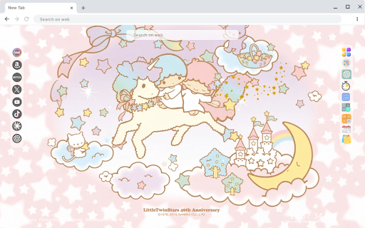 Little Twin Stars Cute Unicorn Live Wallpaper Sanrio :: Transform your new tab with adorable Little Twin Stars and cute unicorns in stunning HD live wallpapers from Sanrio!