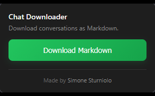 Chat Downloader :: Download chat conversations from various AI providers as Markdown.