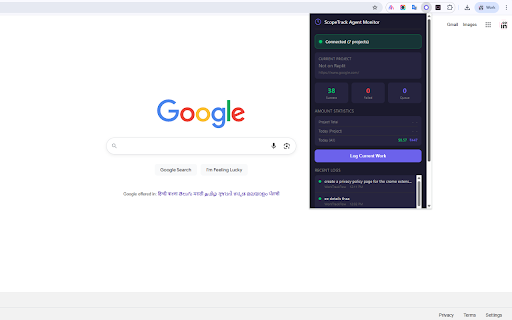 Replit Track :: Monitor Replit AI Agent usage and automatically log work to ScopeTrack projects