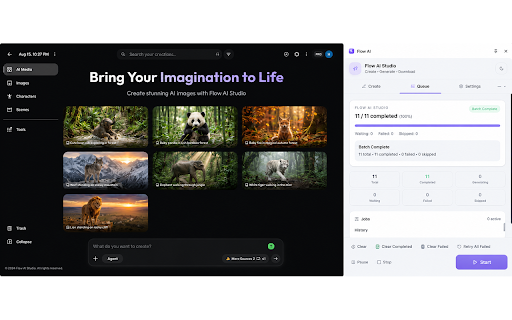 FlowPilot — Batch AI Generation for Google Flow :: Batch AI generation, prompt queues, and auto-download workflows for Google Flow. Third-party tool. Not affiliated with Google.