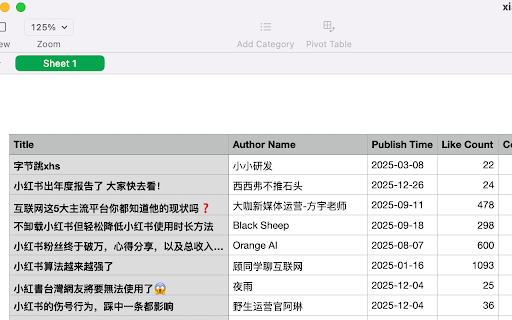 Xiaohongshu (RED) Exporter | 小红书导出工具 :: Export Xiaohongshu (RED) search results to CSV file | 一键导出小红书搜索结果到 CSV 文件