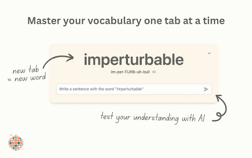Vocabulous :: Learn new vocabulary words each time you open a new tab