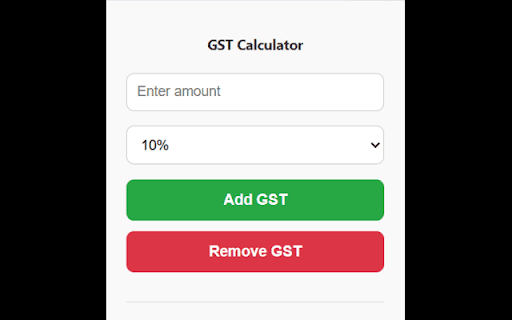 Quick GST Calculator :: Easily calculate GST inclusive and exclusive amounts.