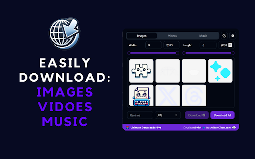 Ultimate Downloader Pro :: Effortless media downloader for images, videos, and music. Convert formats, rename files, and streamline downloads.