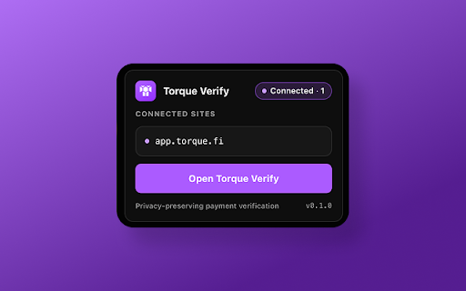 Torque Verify :: Verify payments on Torque without sharing passwords or screenshots.