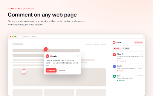Cobo :: Comment on any web page, like Figma.