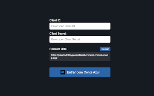 Api Conta Azul Extension :: Extensão para gerar os códigos de autorização da API Conta Azul
