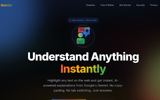 Ask Gemini :: Quickly find out what highlighted text means by asking Gemini AI